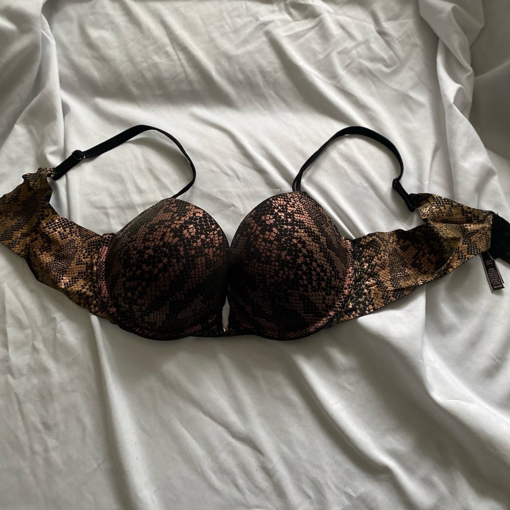 Victoria's Secret Brown Leopard Print Push-Up Bra